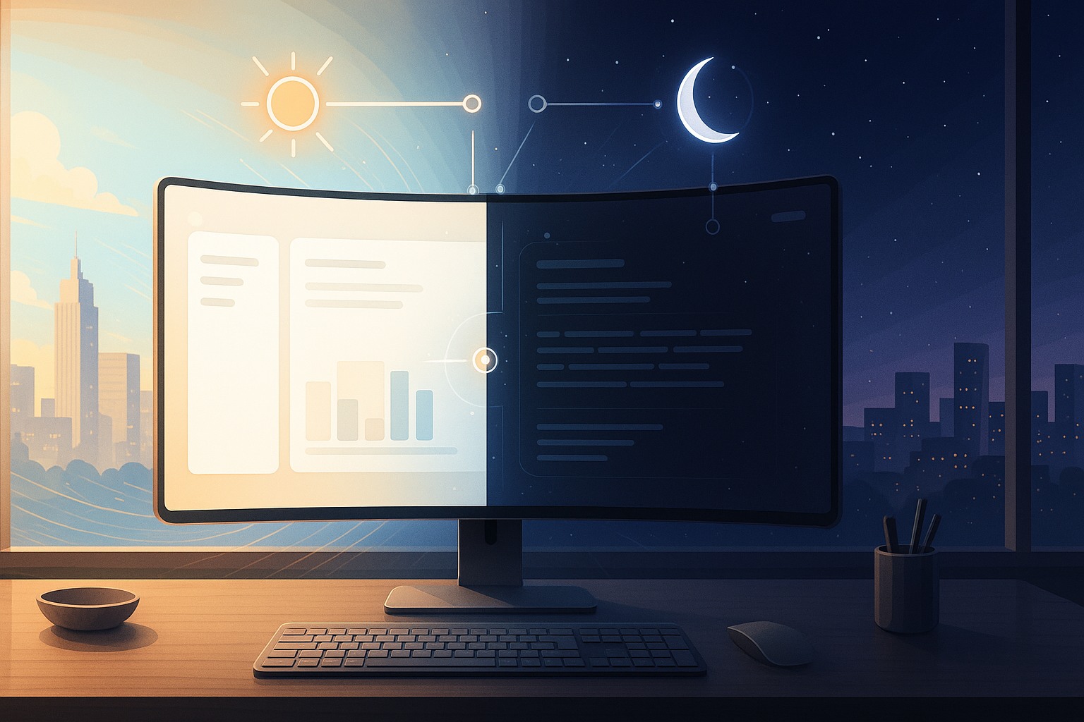 Adaptive Contrast UI: Automatically Switching Themes Based on Ambient Light